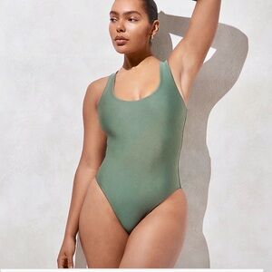 J. Crew Olive One-Piece Swimsuit